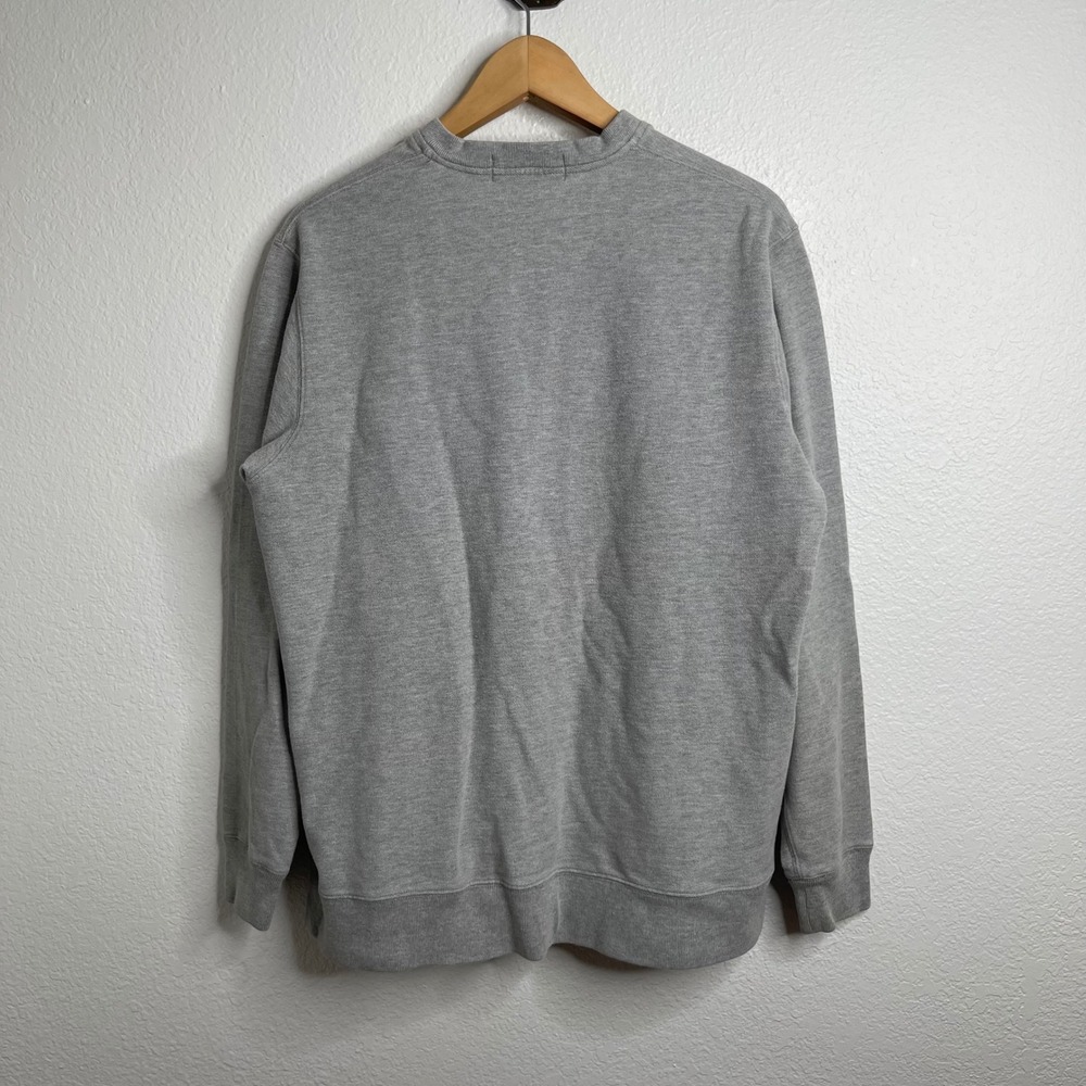 Polo Golf Ralph Lauren Gray V-Neck Sweatshirt Embroidered Crest Pullover Mens M - Picture 4 of 4